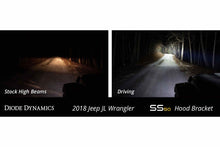 Load image into Gallery viewer, DD Hood-Mount LED System: Wrangler JL (White / Combo Beam) (Single SS50 Bar)