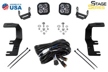 Load image into Gallery viewer, Stage Series 2in LED Ditch Light Kit for 2014-2019 Silverado/Sierra Pro White Combo