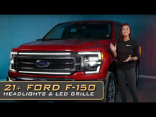 Load and play video in Gallery viewer, Ford F-150 (21-23): XB LED Headlights White DRL Bi-LED Headlights