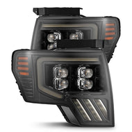 AlphaRex NOVA-Series MKII (09-14) Ford F-150 LED Headlights - Alpha-Black