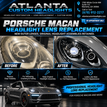 Load image into Gallery viewer, 2015-2018 Porsche Macan Headlight Lens Cover Replacement Service
