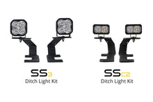 Load image into Gallery viewer, SS3 LED Ditch Light Kit for 2014-2019 Silverado/Sierra Sport White Driving
