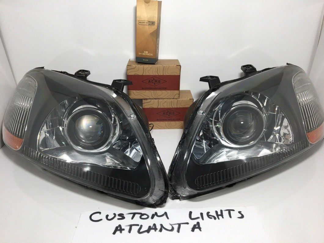 Honda Civic 96-98 custom projector headlights